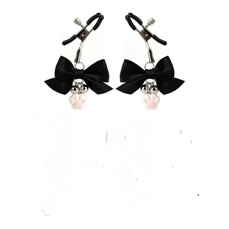 Women Accessories Combo - مشابك حلمات محمولة مزينة بعقدة فراشة،