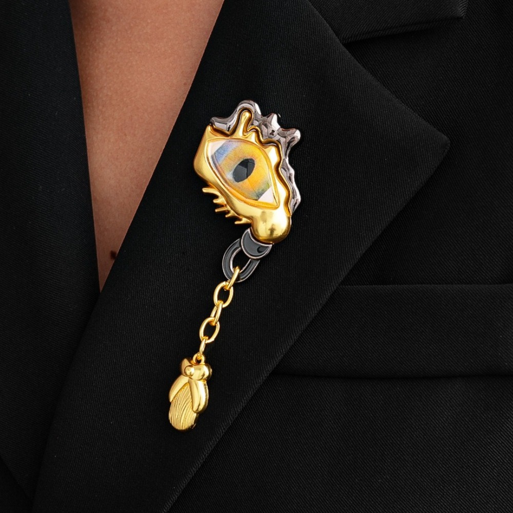 Women'S Accessories And Jewelry - دبابيس بروش معدنية راقية بتصميم دمعة