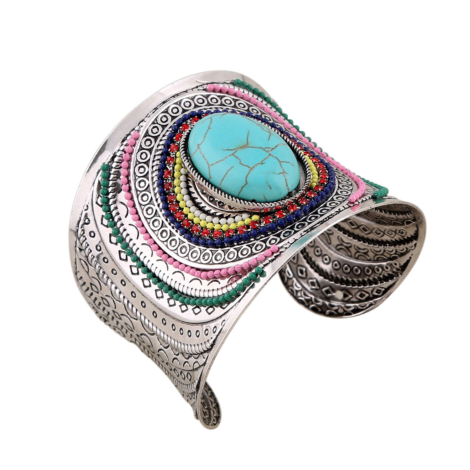 Women Accessories Nepal - أسورة نيبالية عرقية منحوتة يدويًا بدقة