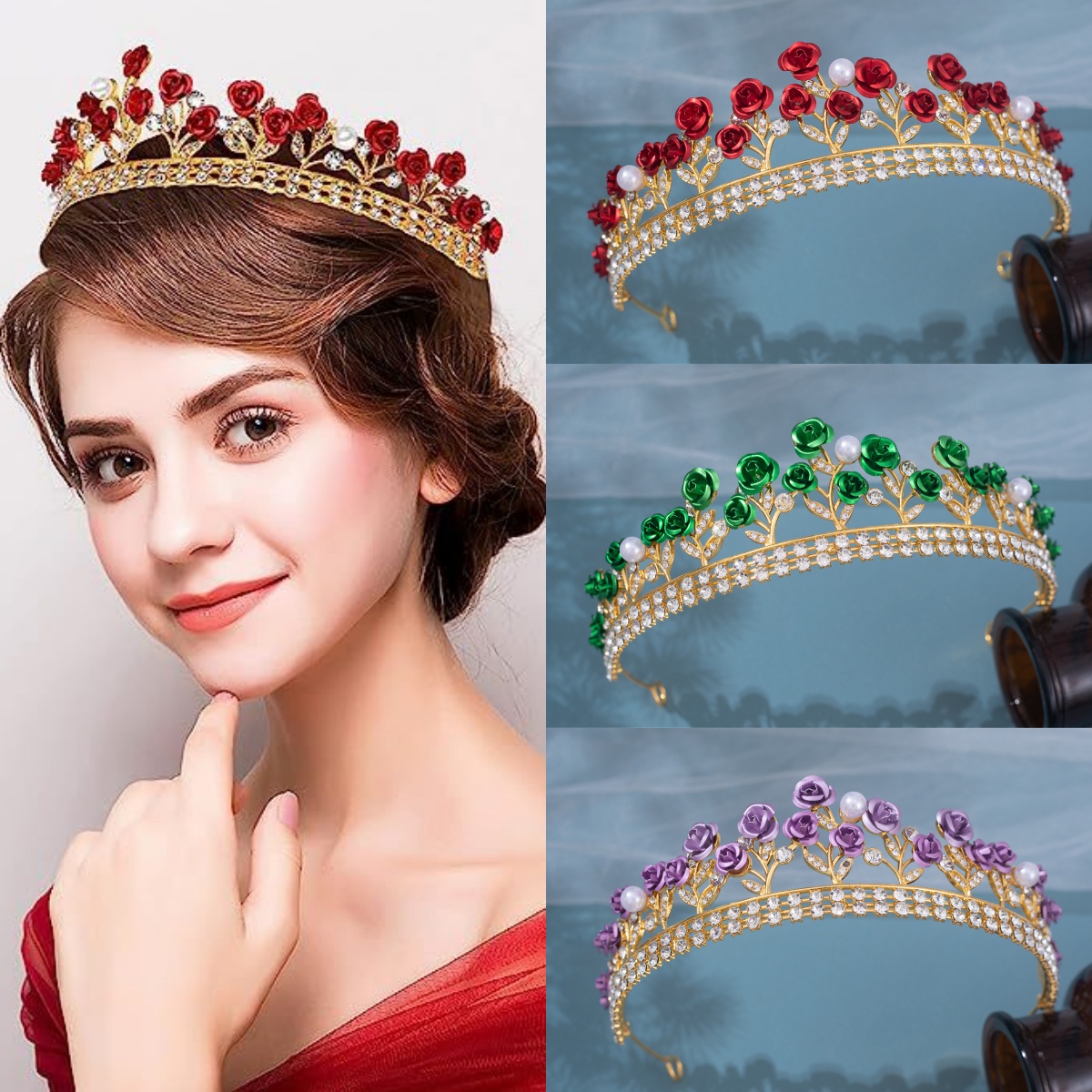 Women'S Accessories And Jewelry - تاج زفاف من السيراميك على الطراز