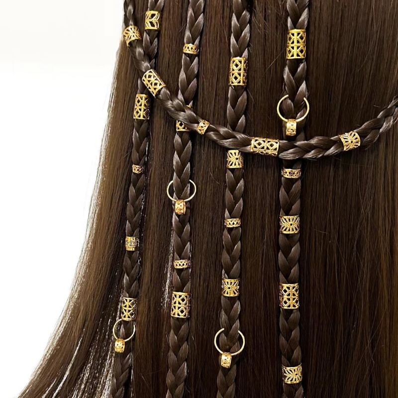Women Accessories Combo - 80 قطعة سبائك Dreadlock الشعر الخرز