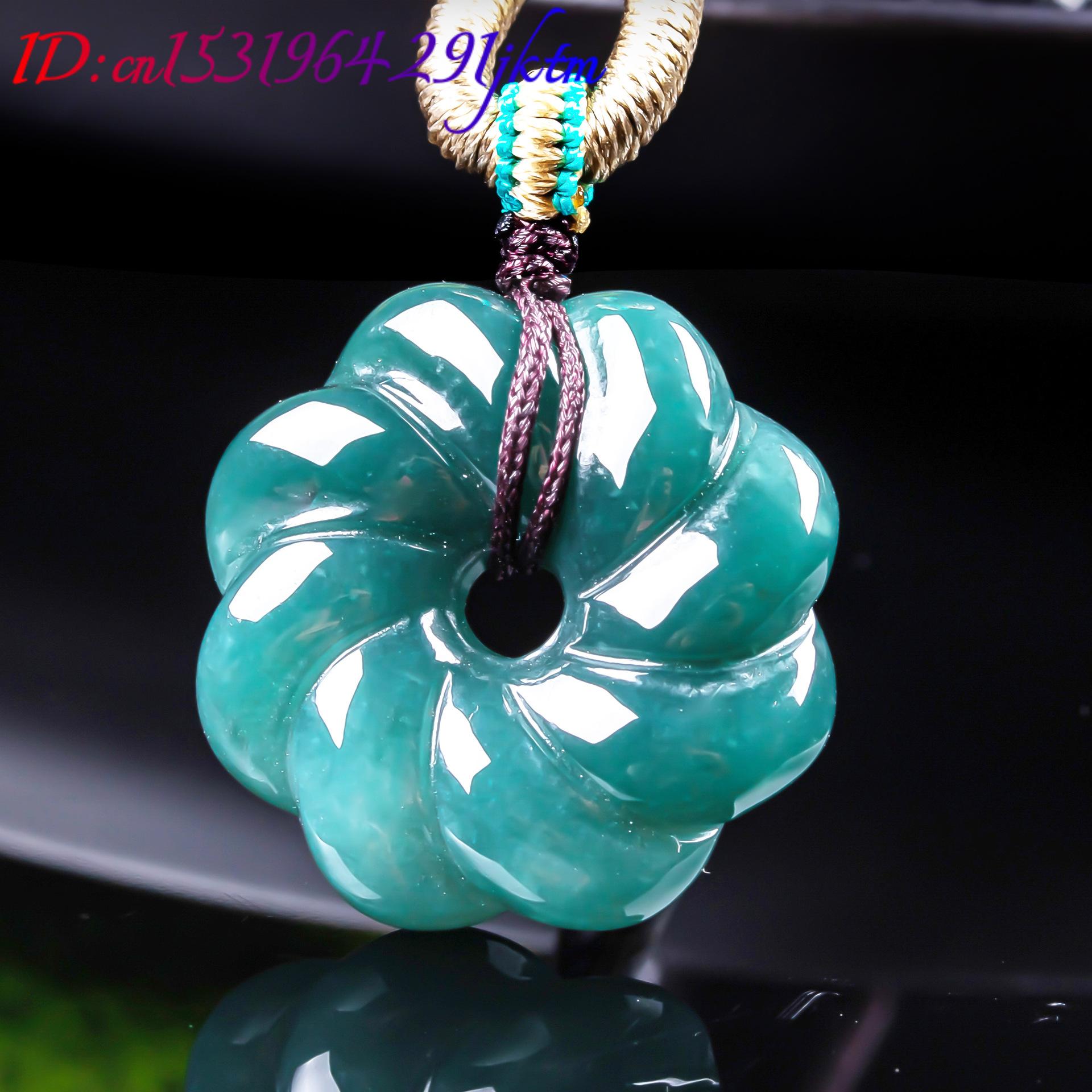 قلادة زهرة من اليشم البورمي ال - مراجعة Women Accessories For Gift وسعره