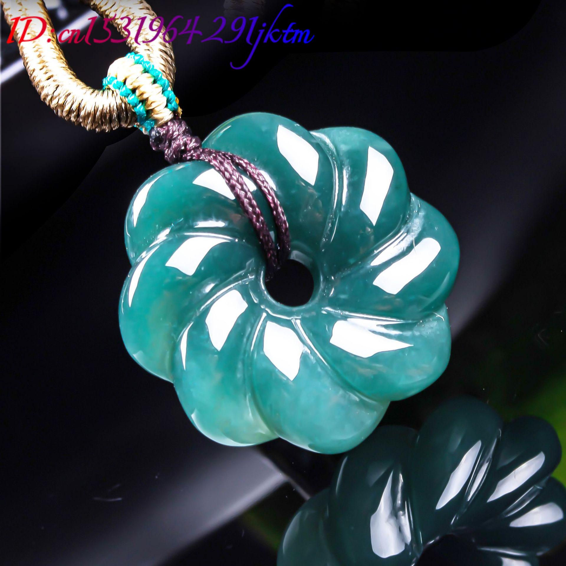 قلادة زهرة من اليشم البورمي ال - مراجعة Women Accessories For Gift وسعره