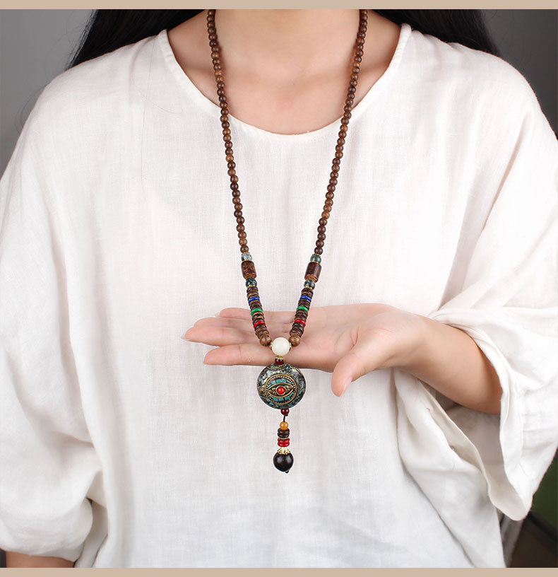 نيبال قلادة سترة سلسلة خشبية ب - مراجعة Women Accessories Nepal وسعره