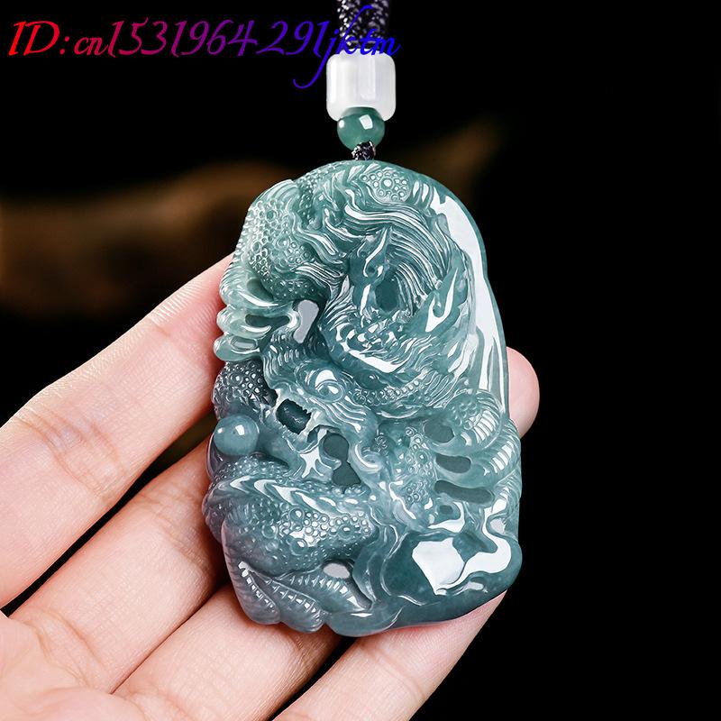 قلادة التنين من اليشم البورمي  - مراجعة Women Accessories For Gift وسعره