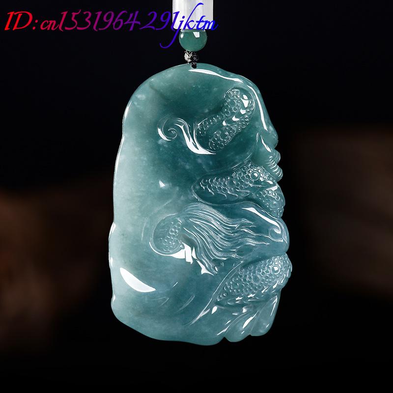 قلادة التنين من اليشم البورمي  - مراجعة Women Accessories For Gift وسعره