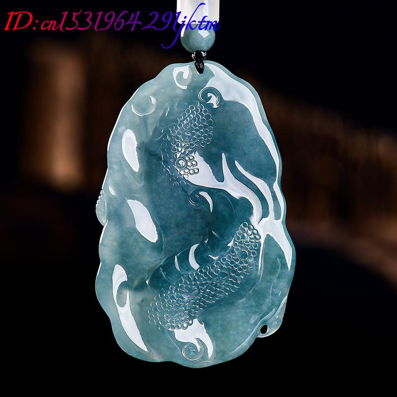 قلادة التنين من اليشم البورمي  - مراجعة Women Accessories For Gift وسعره