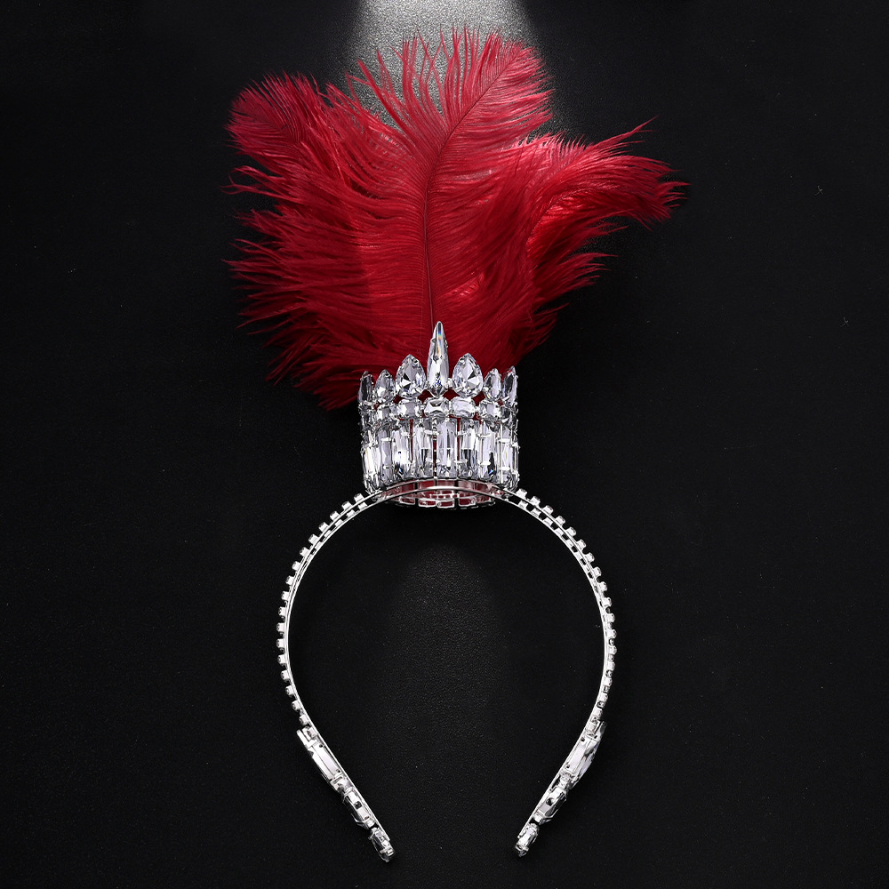 غطاء رأس على شكل تاج من الريش  - مراجعة Queen Accessories وسعره