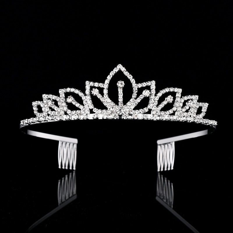 تاج زفاف فضي اللون مرصع بالأحج - مراجعة Women Accessories For Gift وسعره