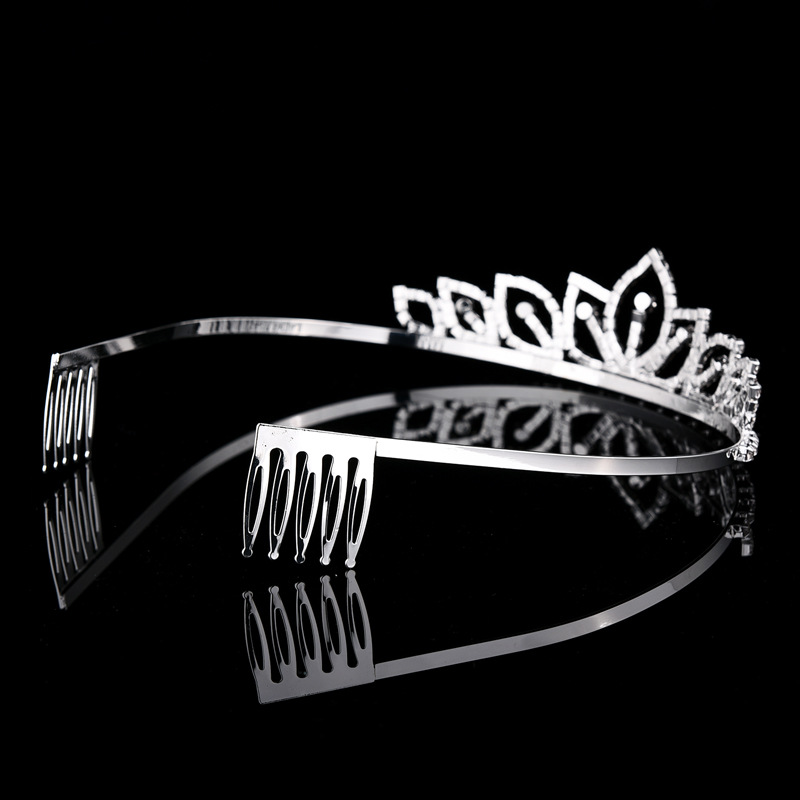 تاج زفاف فضي اللون مرصع بالأحج - مراجعة Women Accessories For Gift وسعره