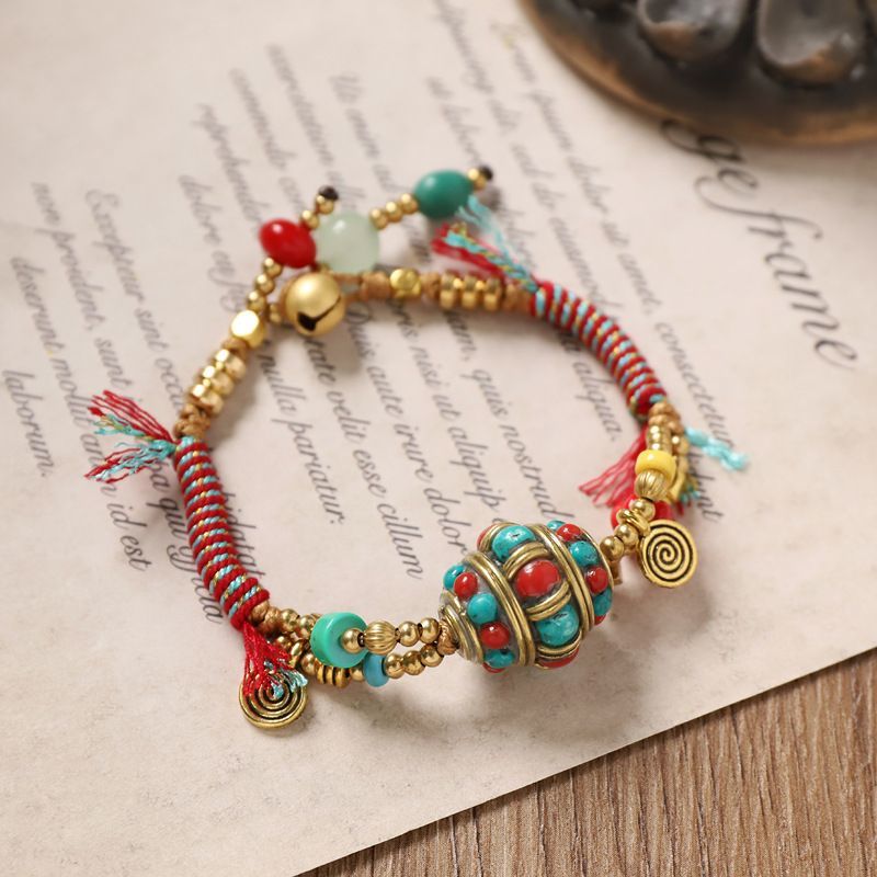 التبتية الرجعية المنسوجة سوار  - مراجعة Women Accessories Nepal وسعره