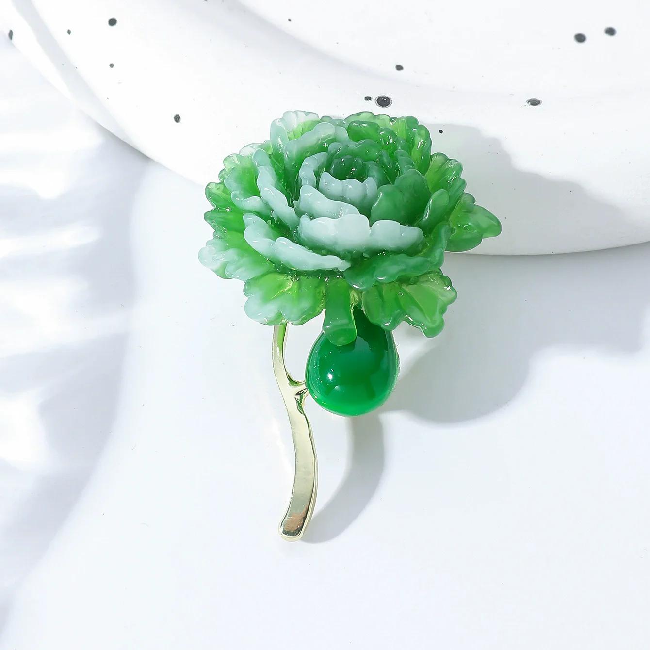 دبوس زهرة الفاوانيا الخضراء ال - مراجعة Women'S Accessories And Jewelry وسعره