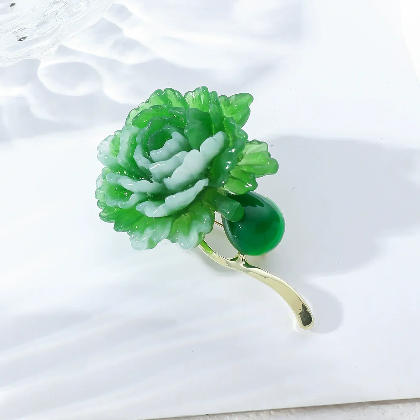 دبوس زهرة الفاوانيا الخضراء ال - مراجعة Women'S Accessories And Jewelry وسعره