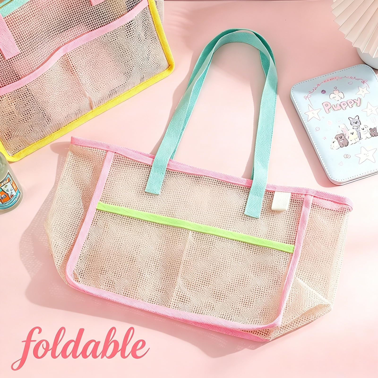 حقائب شاطئ نسائية ملونة قابلة  - مراجعة Women Accessories Bag وسعره